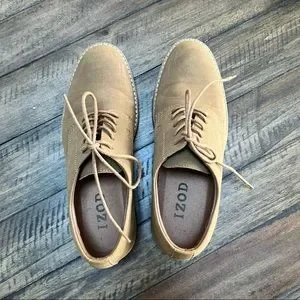 Izod | Shoes | Izod Palisade Taupe Suede Oxford Shoes | Poshmark display picture 1